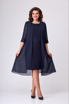 Платье 2420 темно-синий Moda-Versal