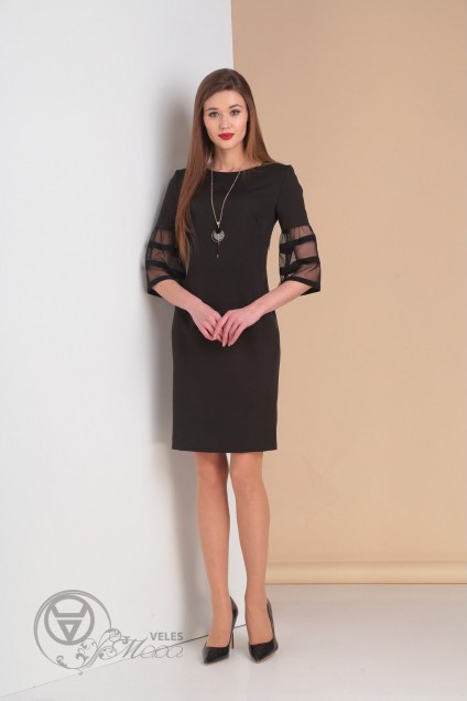 Платье 2000 черный Moda-Versal