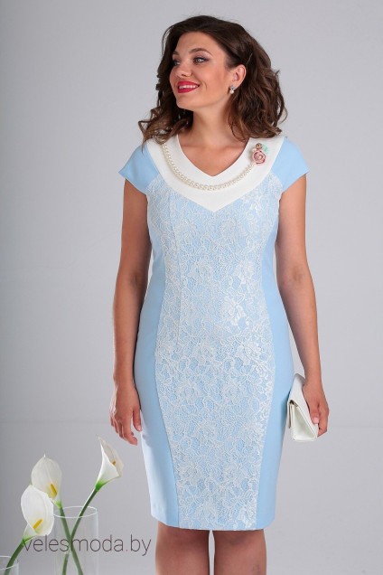 Платье 1923 нежно-голубой Мода-Юрс