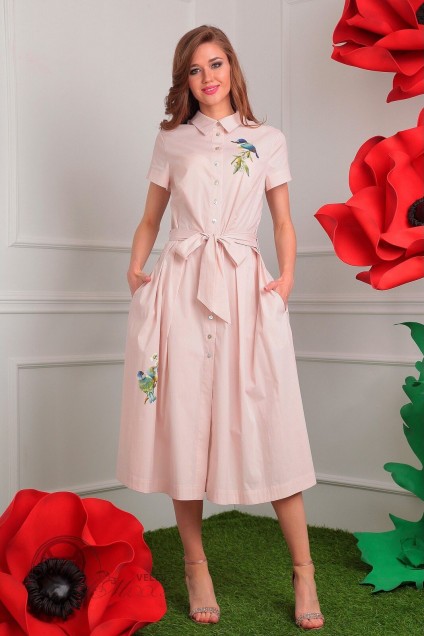 Платье 2333 нежно-розовый Мода-Юрс