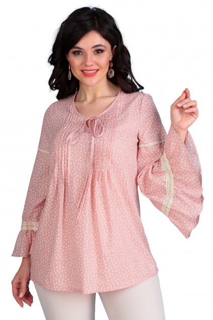 Блузка 2345 розовый Мода-Юрс