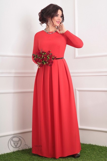 Комплект с платьем 2378 красный+красный Мода-Юрс