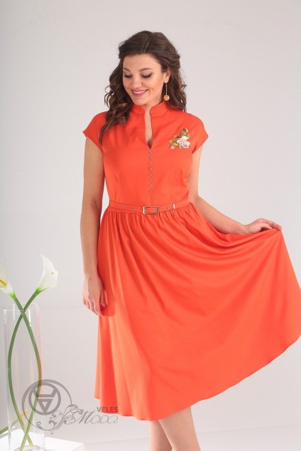 Платье 2394 оранж Мода-Юрс