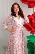 Платье 2398 молочный+бледно-розовый Мода-Юрс