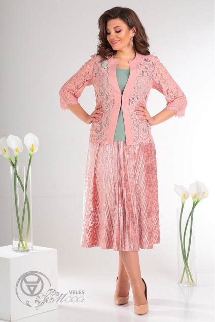 Комлпект юбочный 2483 розовый Мода-Юрс