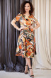 Костюм с платьем 2527-1 оранжевый Мода-Юрс