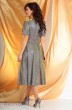 Комплект с платьем 2527 коричневый+хамелеон Мода-Юрс