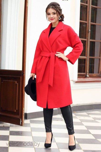 Пальто 2615 красный Мода-Юрс
