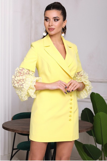 Платье 2686 желтый Мода-Юрс