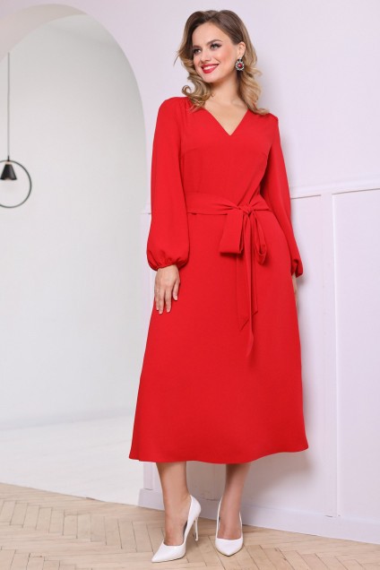 Платье 2723 красный Мода-Юрс