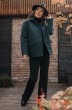 Пальто 2775 темно-зеленый Мода-Юрс