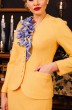 Костюм с юбкой 2825 светло-желтый Мода-Юрс