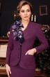 Костюм с юбкой 2825 темный фиолет Мода-Юрс