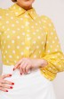 Костюм с юбкой 2846 желтый + молочный Мода-Юрс