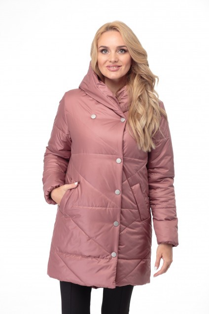 Пальто 1005 розово-коричневый Modema