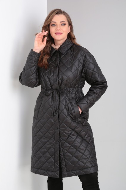 Пальто 1025-2 черный Modema