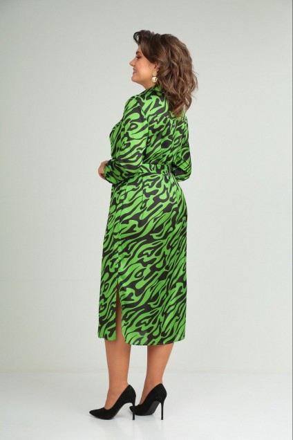 *Платье 032 зеленый Мублиз