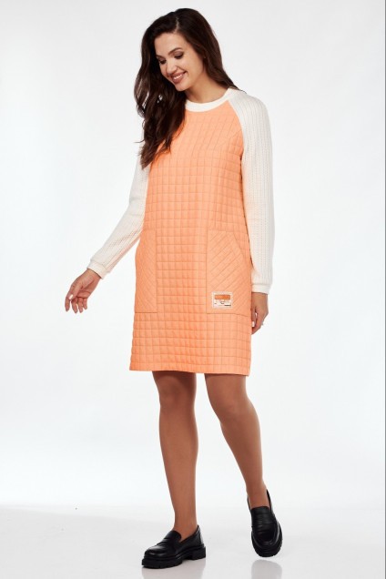 Платье 119 апельсиновый Мублиз