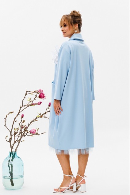 Костюм с платьем 150 голубой Мублиз