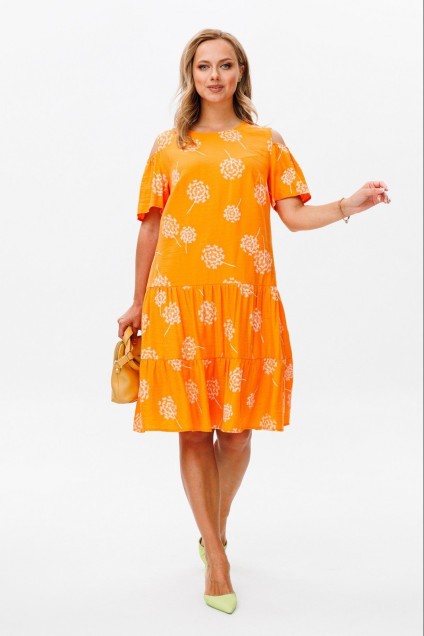 Платье 175 оранжевый Мублиз