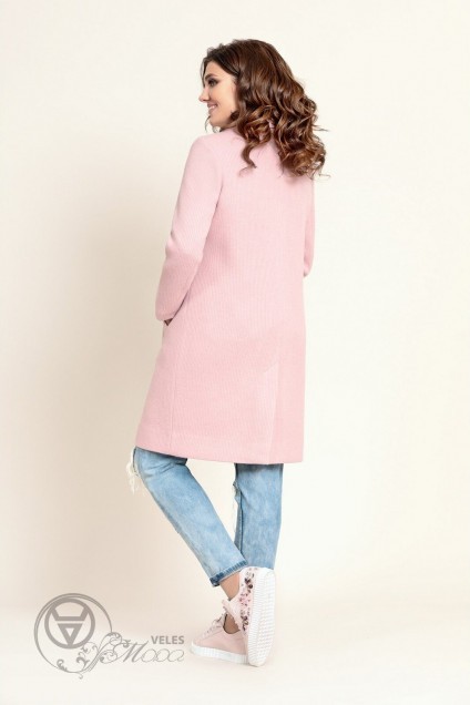 Пальто 319 розовый Мублиз