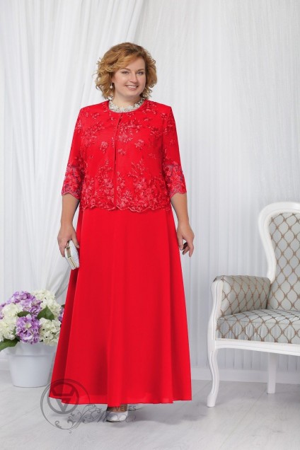 Комплект с платьем 2160 красный Ninele