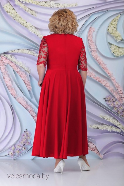 Комплект с платьем 359 красный Ninele