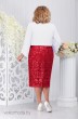 Комплект с платьем 5744 красный+белый Ninele