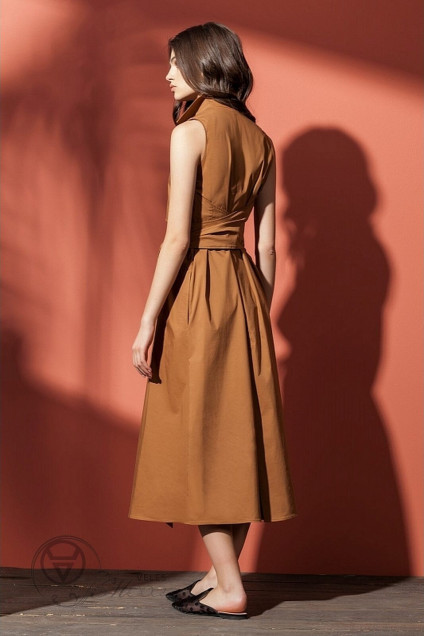 Платье 5806 коричневый Nova Line