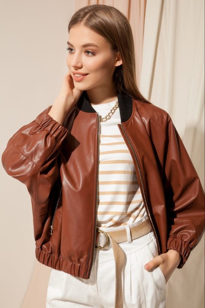 Куртка 10163 коричневый Nova Line