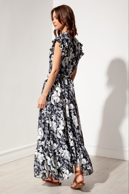 Платье 50128 черно-белый Nova Line