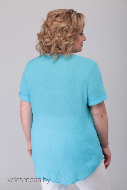 Рубашка 3560 голубой Algranda (Новелла Шарм)