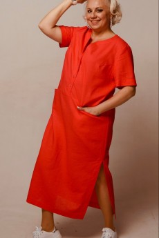 Платье 1645 красный Ollsy