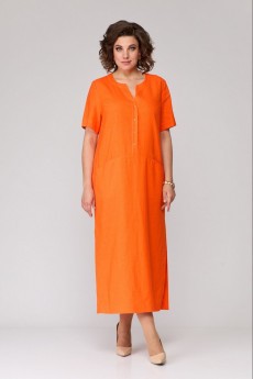 Платье 1645 оранжевый Ollsy