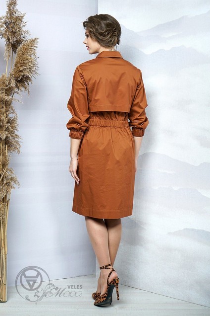 Платье 031 коричневый Olegran