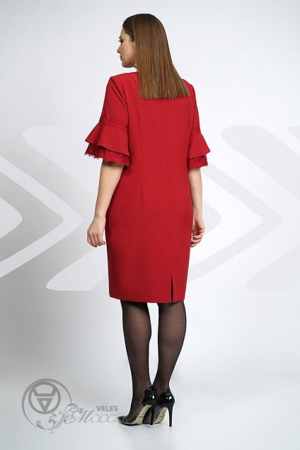 Платье 536 красный Olegran