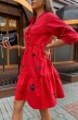Платье 117 красный Pavlova