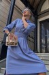 Платье 137 серо-голубой Pavlova