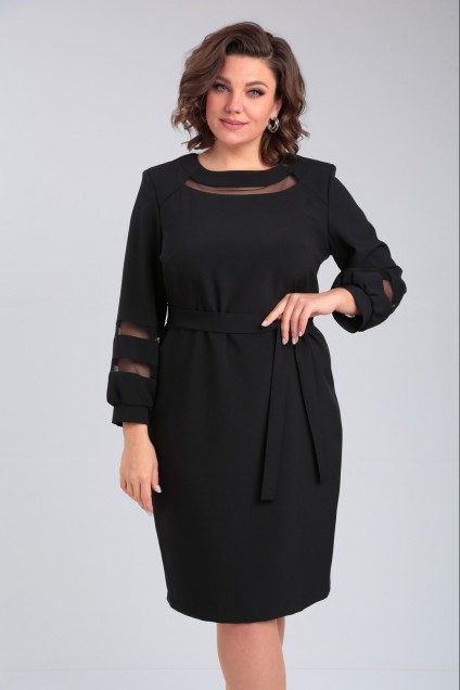 Платье 1-004 черный POCHERK
