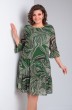 Платье 1-013 зеленые разводы POCHERK