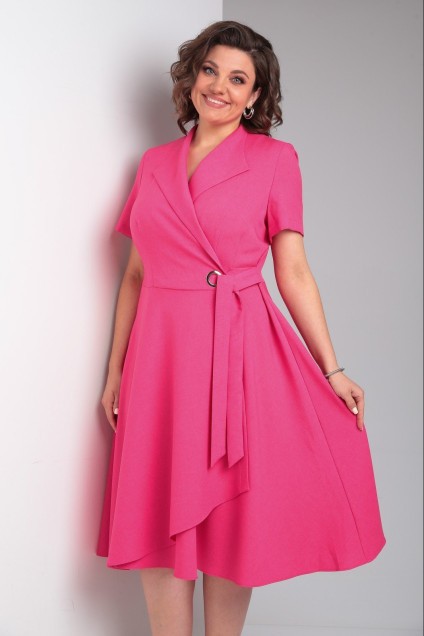 Платье  1-015 розовый POCHERK
