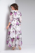 Платье  1-026 бело-фиолетовый POCHERK