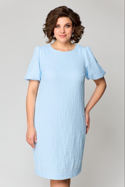 Платье  1-035 голубой POCHERK