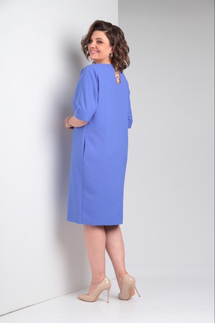 Платье  1-046 голубой POCHERK