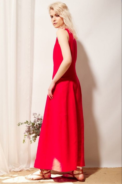 Платье 50391 красный Pina
