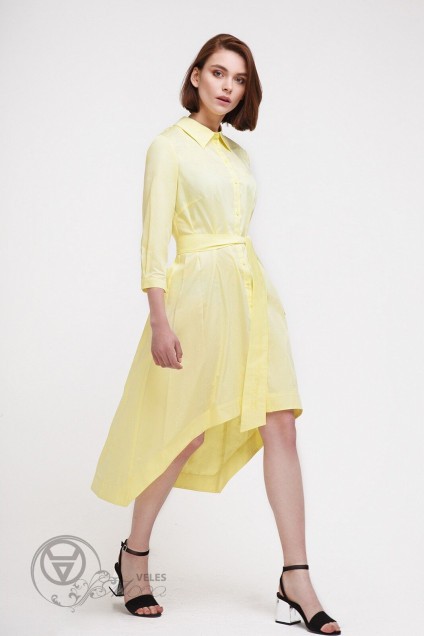 Платье 3455-1 желтый Prestige