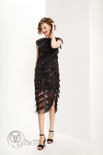 Платье 3556-1 черный Prestige