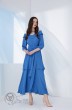 Платье 3685 голубой Prestige