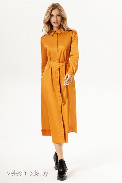 Платье 3748 оранжевый Prestige