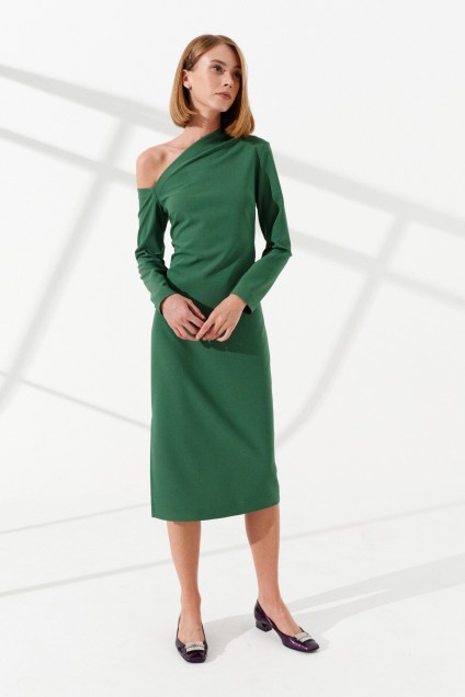 Платье 4345 зеленый Prestige
